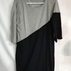 New Ladies Dress Gray And Black Size XL